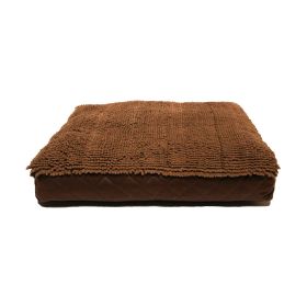 DGS Pet Products Dirty Dog Rectangle Bed Medium Brown 26" x 34" x 4" - Brown - Medium