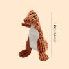 1 Random Color Stuffed Dinosaur Dog Sounding Toy; Dog Training Toy; dog chew toy - 9.84 inch - Green