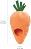 Interactive Hide and Seek Squeaky Dog Plush Toy, Rabbit and Carrot, Orange and White, 5-Pack - Orange and white