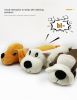 Pet dog gnaws and makes sounds toy dog plush toy; clean teeth toy dog toy cat toy - yellow dog