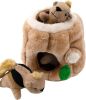 Hound Hide A Squirrel Plush Dog Toy Puzzle, Medium - Squirrel